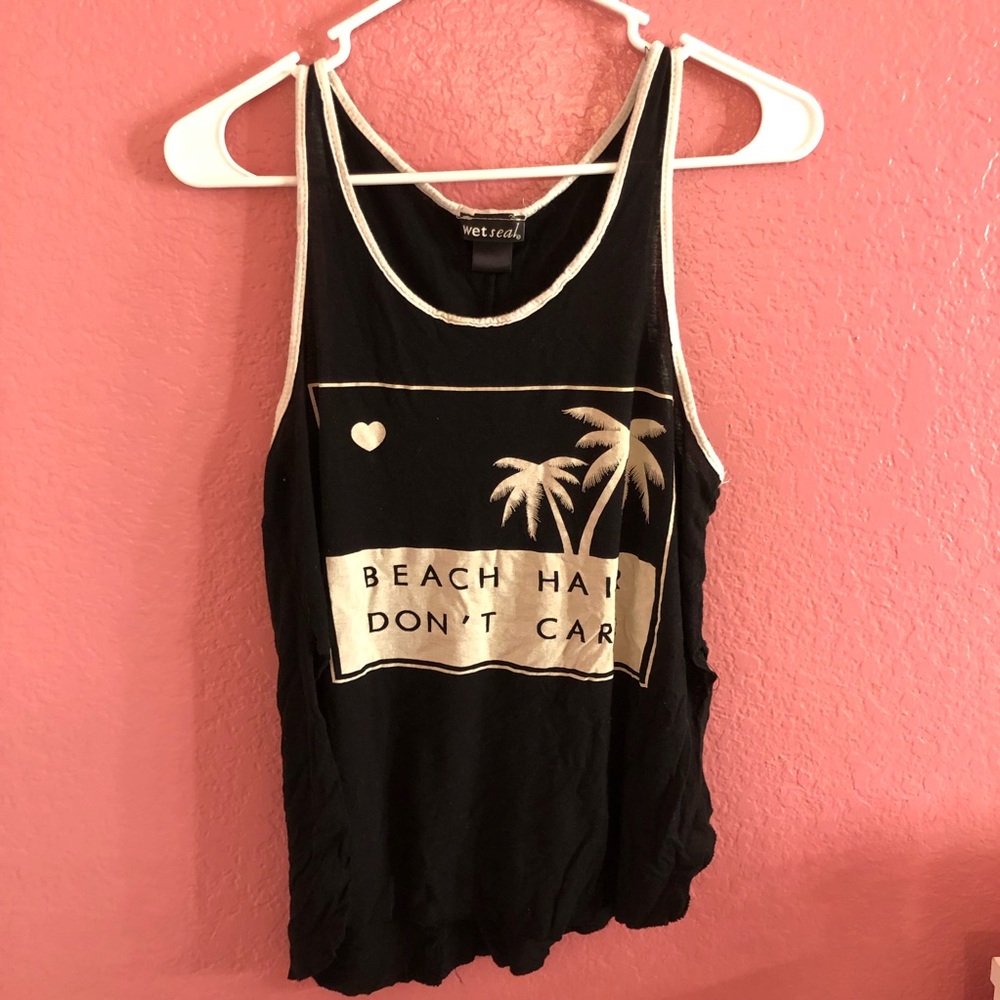 Beach Hair Don’t Care Tank Top 👙